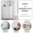 thumbnail image 6 of Harper & Bright Designs White Waterproof Bathroom Storage Cabinet, Triangle Corner Storage Cabinet with Adjustable Shelf, 6 of 14
