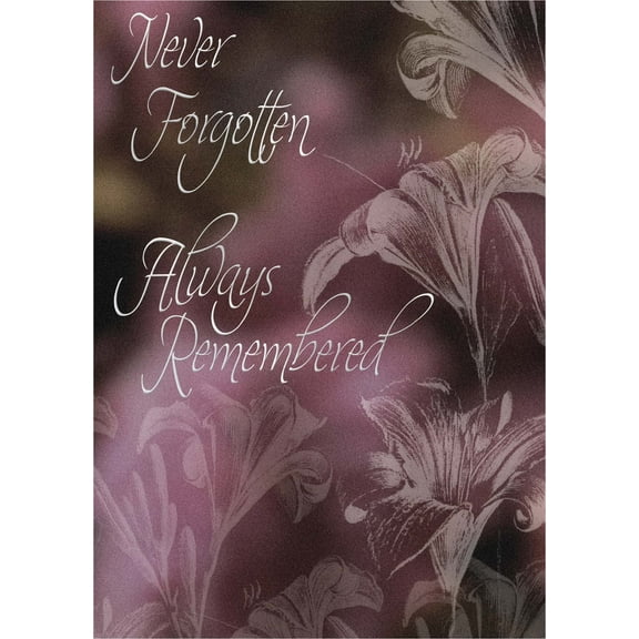 Shared Blessings Never Forgotten, Always Remembered 1 Count Religious Sympathy Card, Faith Based Bereavement with King James Version Scripture