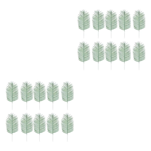 Advancent 10 hojas de palma artificiales verdes de bajo mantenimiento para espacios interiores y exteriores elegantes y ecológicas A00509 A00509 2Conjunto