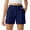 Dark royal blue, variant on G4Free Shorts for Women Dressy Casual High Waisted Lounge Summer Pleated Shorts with Pockets