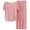 Pink, variant on KDFJPTH Women's 2 Piece Outfits Ice Silk Loungewear High Low Pullover Tops and Wide Leg Pants Casual Sets Tracksuits