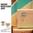 thumbnail image 3 of unbranded 4Pcs Retro Vintage Lock Clasp Hasp Latch for Jewelry Boxes and Cases Metal Buckle, 3 of 7