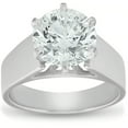 thumbnail image 1 of G/SI1 2 Ct Diamond Solitaire Engagement Ring 14k White Gold Lab Grown, 1 of 1
