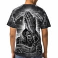 thumbnail image 5 of LAOLIUSN Men's Praying Hands Christian T Shirt, Keep the Faith Religious Graphic Short Sleeve Crewneck Tee, S-4XL, 5 of 7