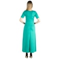 thumbnail image 3 of 24seven Comfort Apparel Elbow Length Sleeve Maternity Maxi Dress, 3 of 4
