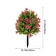 thumbnail image 3 of Planta artificial de eucalipto Seplovoe con estaca para suelo - 55 cm (21,65") Flor artificial multicolor de plástico PE para decoración de jardín, patio o balcón, 3 of 6