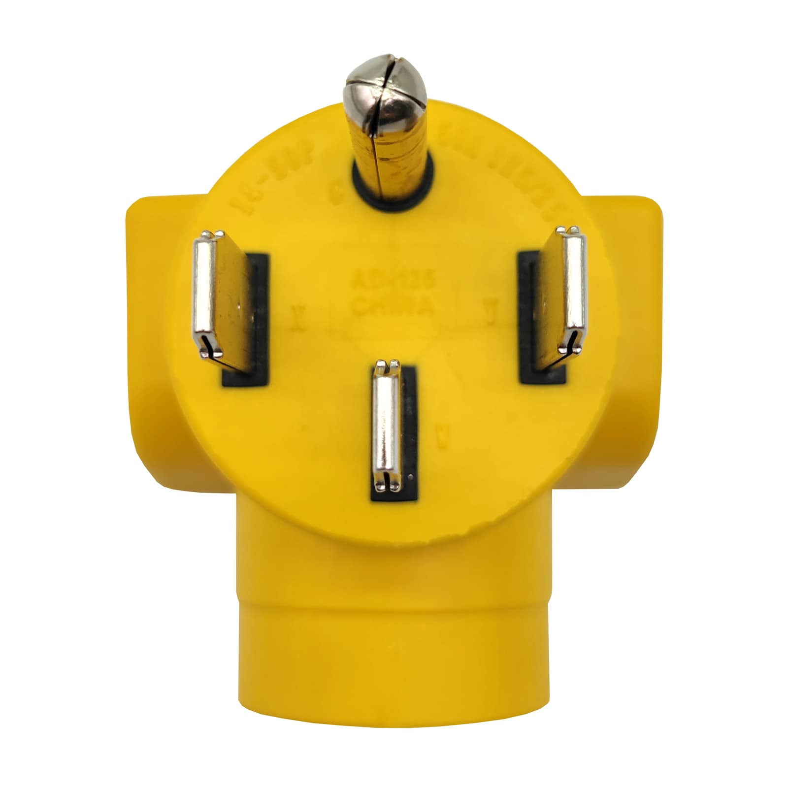 Parkworld 62817 NEMA 14-50P to 5-20R T-Blade 5-15R One Piece Compact Adapter RV to Generator 20A or Household Regular 15A Outlet
