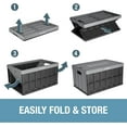 thumbnail image 4 of Cubo de almacenamiento CleverMade plegable Ocean de 62 litros con tapa, paquete de 3, 4 of 8