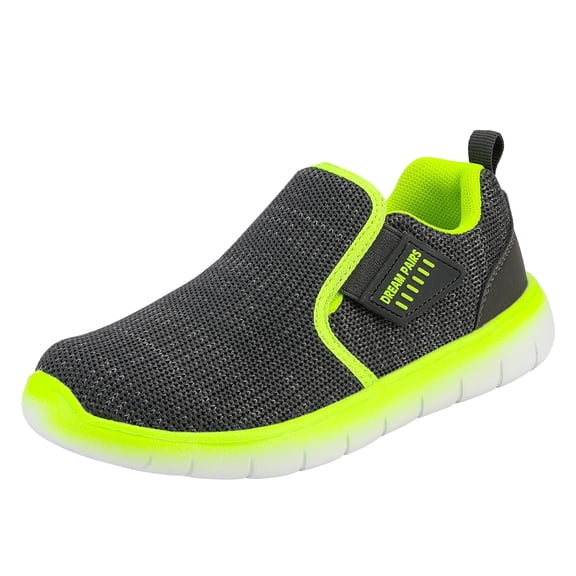 Dream Pairs Kids Boys & Girl Running Shoes, Breathable Sneakers Slip On Casual Walking Shoes Luca