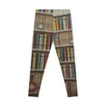 thumbnail image 3 of 'Book Shelf' Stretchy Leggings (AOP), 3 of 6