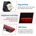 thumbnail image 4 of Luz de freno LED de tercera Unique Bargains para Honda HR-V Vezel 2014-2022 No.34270T7AH01/34270-T7A-H01 Luz de freno de montaje alto trasera de nivel alto central roja, 4 of 7