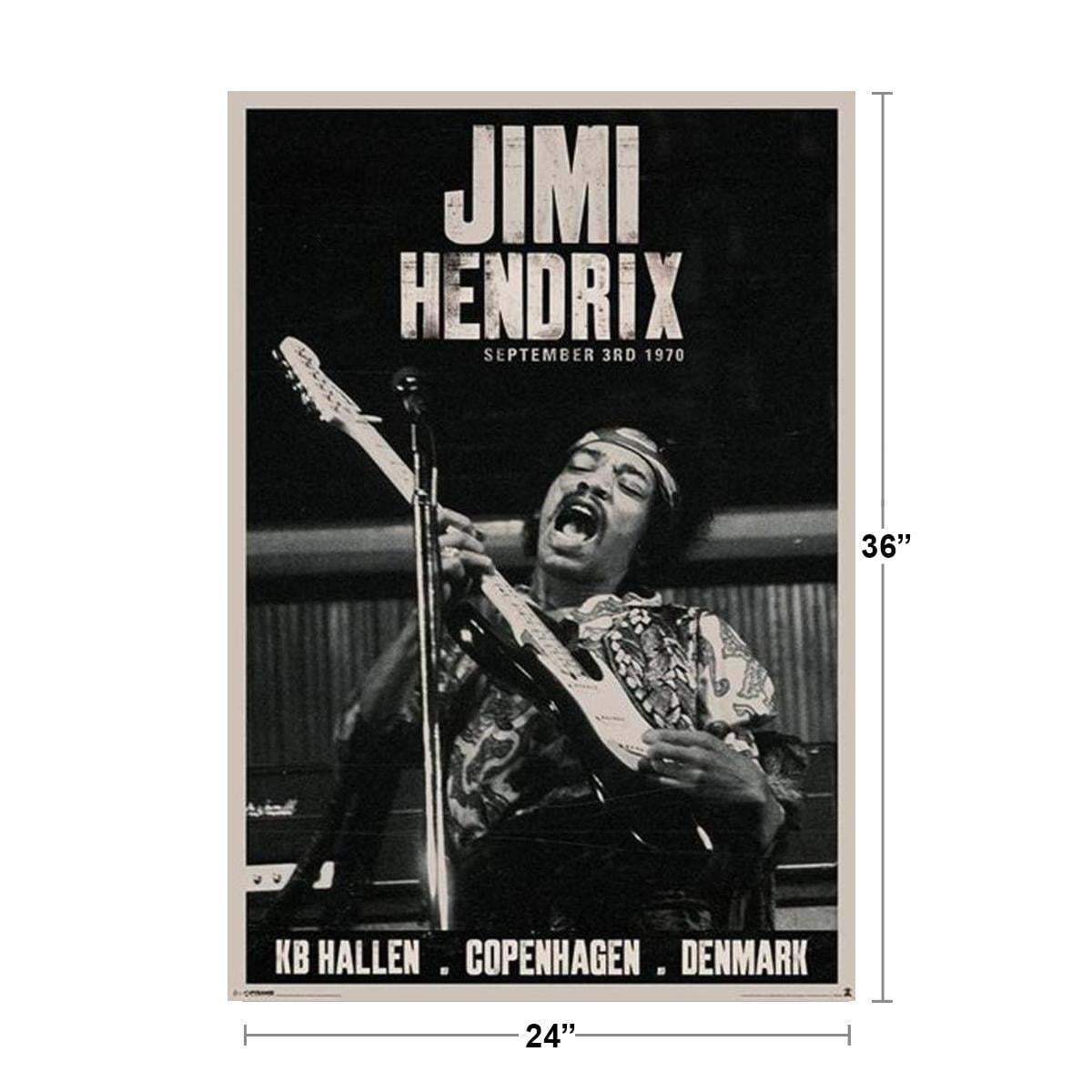 Jimi Hendrix Smoking Art Music Poster 24x36 inch *Fast Shipping*  New