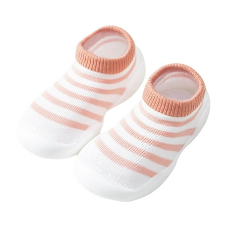 BOBOGOJP Infant Boy Girl First Walker Shoes Anti Slip Lightweight Soft Toddler First Walkers for Walking Running (Red 24)