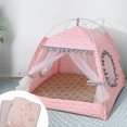 thumbnail image 2 of Billuyoard Unique Cat And Feline Retreat Dog Puppy Tent Dog All Dog Durable House Cage Playpen Pet House Tent Small Suministros para perros verde S, 2 of 6
