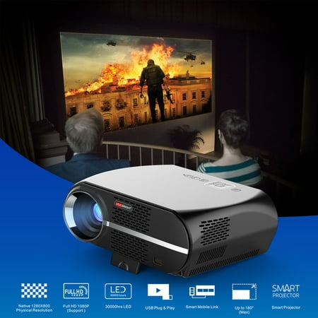 Android 4K 3D WiFi Home Cinema LED LCD HD 1080P Theater Projector HDMI