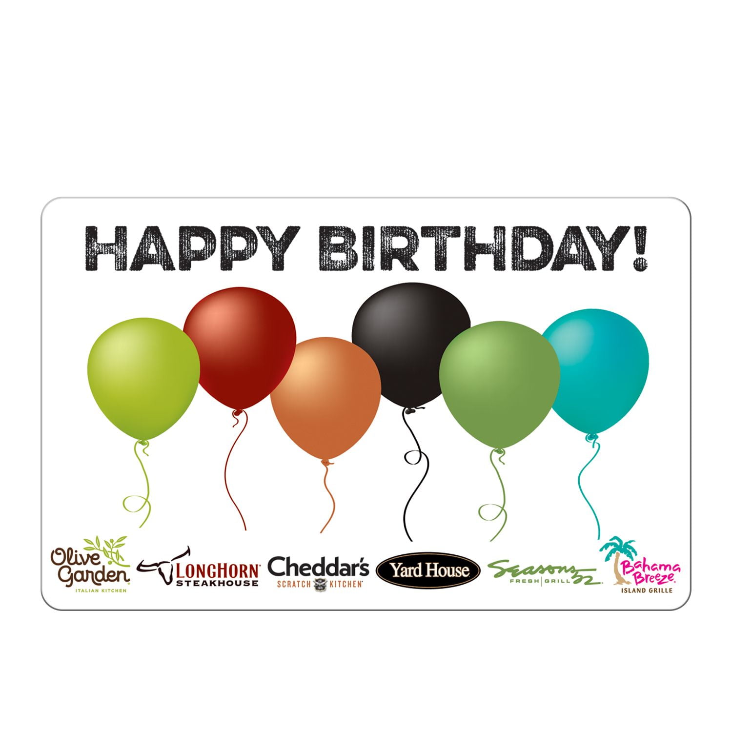 Darden-Happy Birthday $25 Gift Card