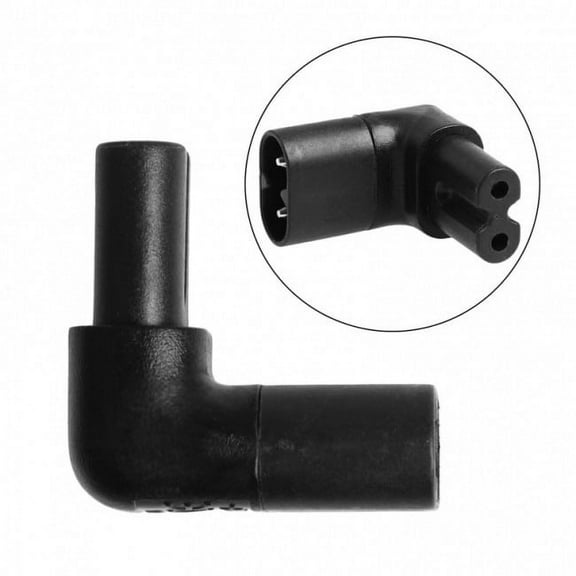 JSER Figure 8 IEC 320 C7 to C8 90 Degree Up Down Angled Right Angle AC Power Adapter Extension