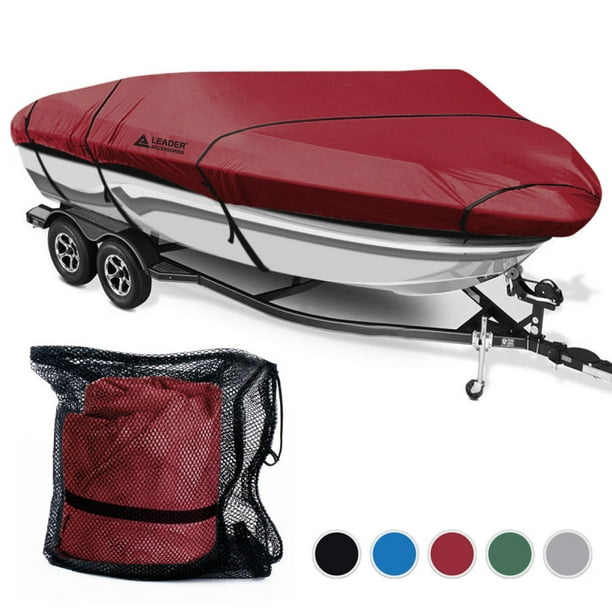 Leader Accessories 600d Polyester 5 Colors Waterproof Trailerable Runabout Boat Cover Fit V Hull Tri Hull Fishing Ski Pro Style Bass Boats Full Size Walmart Com Walmart Com