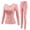 Pink, variant on Thermal Sets for Women Plus Size Thermal Underwear for Women Cold Weather Set Womens Sleepwear Plus Size Brushed Long Underwear Set