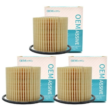 OEMASSIVE 3X Car Oil Filter for Toyota Corolla Scion Lexus CT200h