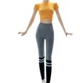thumbnail image 1 of Women's Nake Feeling High Waist Yoga Tight Pants Top Set Tummy Control Workout Running, 1 of 5
