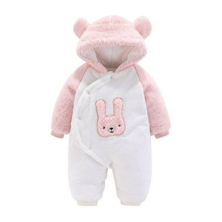 

ZHAGHMIN Adorable Overall Romper Outfits Baby Boys Girls Long Sleeve Cute Cartoon Animals Patchwork Bear Ears Hooded Romper Jumpsuit Outfit Clothes Coat Easter Romper Toddler Boy Boy Clothes