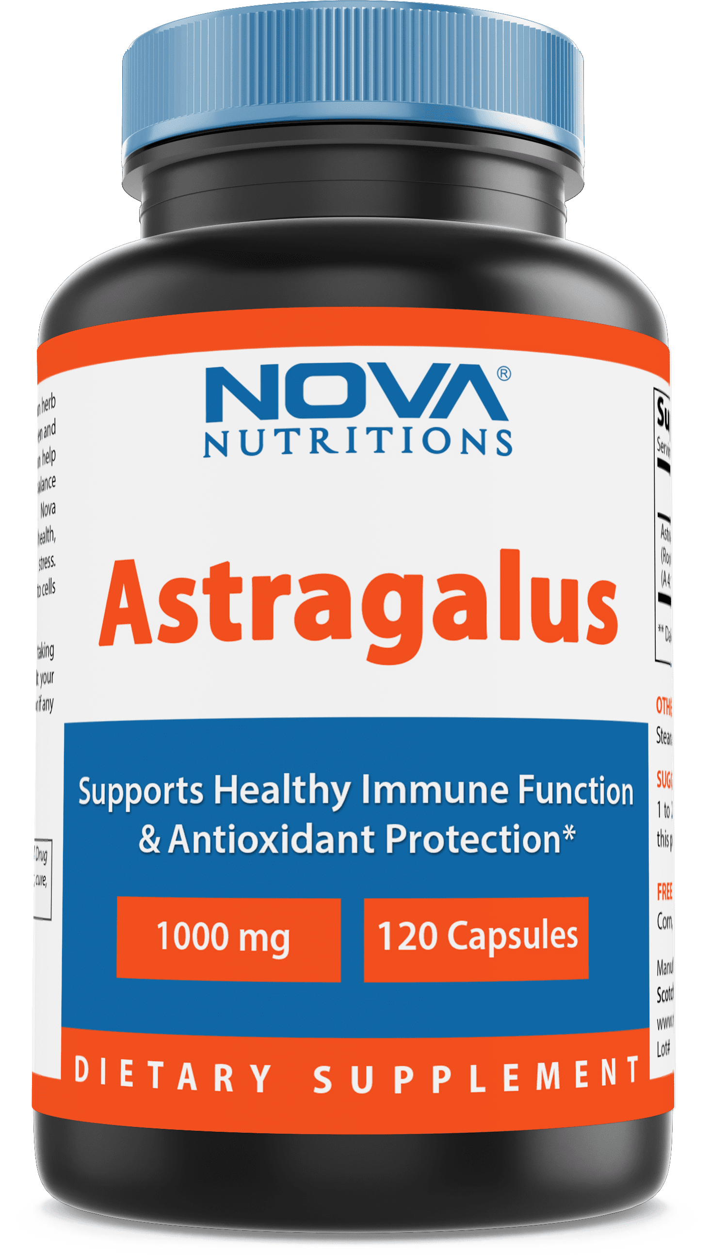 nova nutritions astragalus 1000 mg 120 capsules