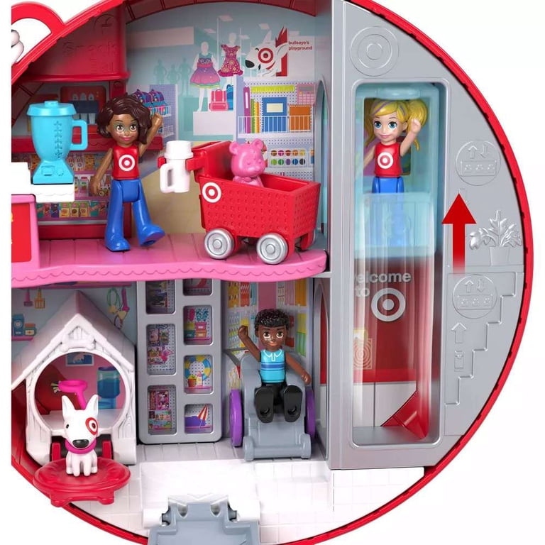Mattel Polly Pocket Bullseye Adventure Playset, Micro Store, Dolls 
