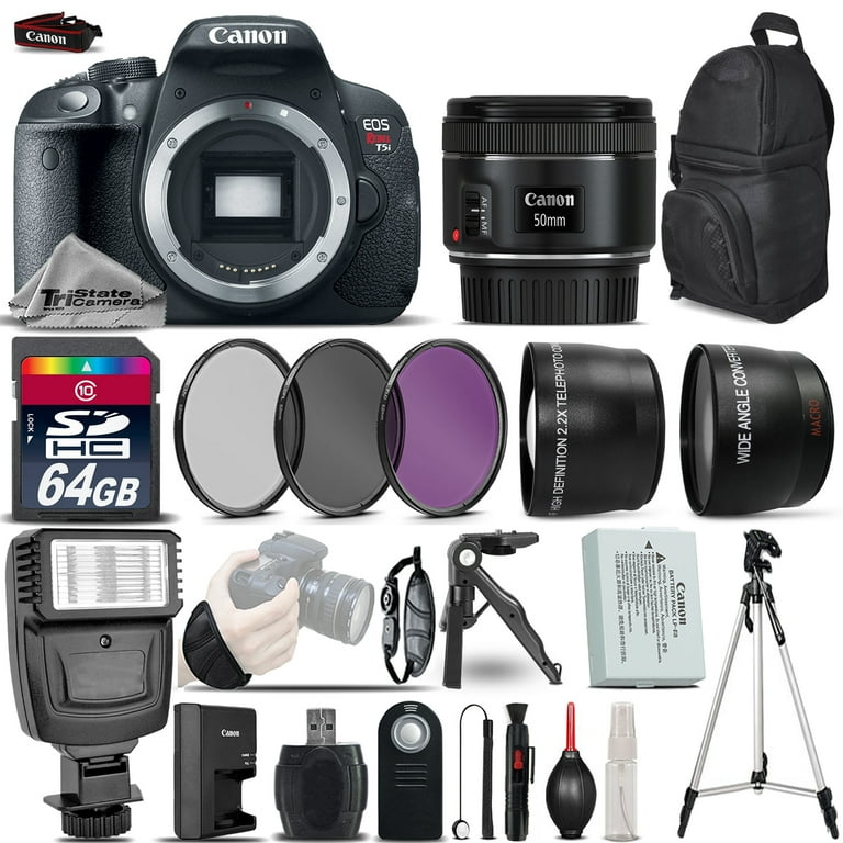Canon EOS Rebel T5i 700D DSLR Camera 50mm STM Ultimate