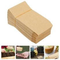 HEMOTON 100pcs Seed Packets Seed Storage Bags Kraft Paper Seed Envelopes Seed Saving Paper Envelopes