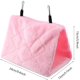 thumbnail image 3 of Nido de Pájaro grande y cálido para invierno, cama colgante para pájaros, hamaca esponjosa, cabaña de felpa para color rosa brillar Electrónica, 3 of 5