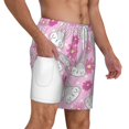 thumbnail image 3 of Balery Sunflower Rabbit Mens Swim Trunks Swim Shorts for Men Quick Dry Inseam Beach Shorts with Compression Liner Pocket-Small, 3 of 9