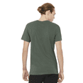 thumbnail image 3 of Bella Canvas Men's Jersey T-Shirt, CVC Short Sleeve Crewneck Heather Military Green Tee, 2XL, 3 of 5