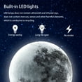 thumbnail image 7 of Raykho 9.5 inch Moon LED Wall Light,Art Deco Lighting,3 Color Temperature Changing,Plug-in for Bedroom,Living Room, 7 of 7