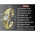 thumbnail image 2 of Blekon Collections Quartz Womens Rhinestone 23mm Case Semi-Cuff Bangle Watch, 2 of 4