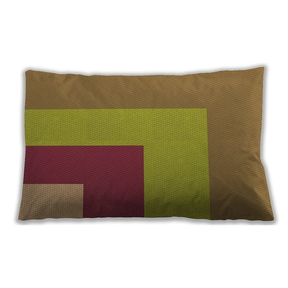 Ahgly Company Outdoor Rectangular Contemporary Lumbar Throw Pillow, 13 inch by 19 inch