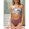 thumbnail image 3 of As Rose Rich Women's 1 Piece Swimsuits One Shoulder Bathing Suit, M, 3 of 9