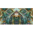 thumbnail image 2 of Gavidia, Pedro 14x9 Gold Ornate Wood Framed with Double Matting Museum Art Print Titled - Emerald Bridge, 2 of 4