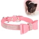 thumbnail image 4 of Collar De Diamantes De Imitación Para Mascotas, Fácil De Usar Crystal Sparkle Pet Collar Pet Supply Durabilidad Collar De Microfibra Para Mascotas Para El Hogar, 4 of 8