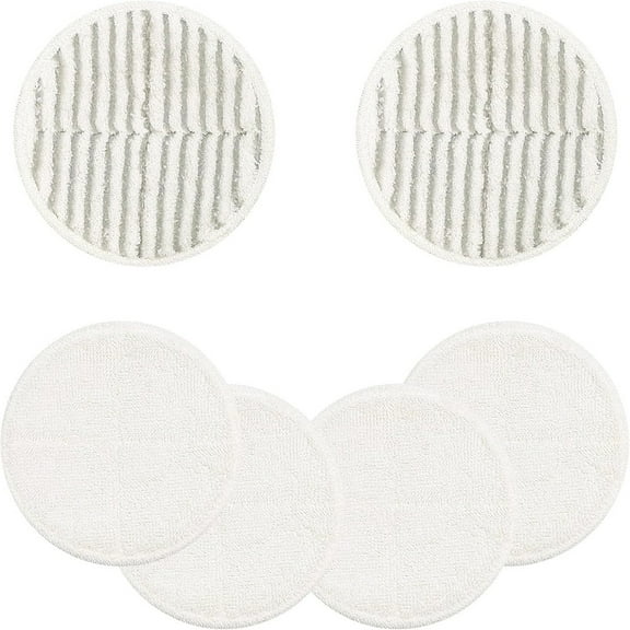 6Pcs Replacement Pads for Bissell Spinwave Spin Mop, 2 Scrubby Pads and 4 Soft Pads Compatible with Bisell Spinwave 2039 2039A 2039Q 2039T 2039W 20391 20395 20399 2307 23157 2315A Mop Pad Kit