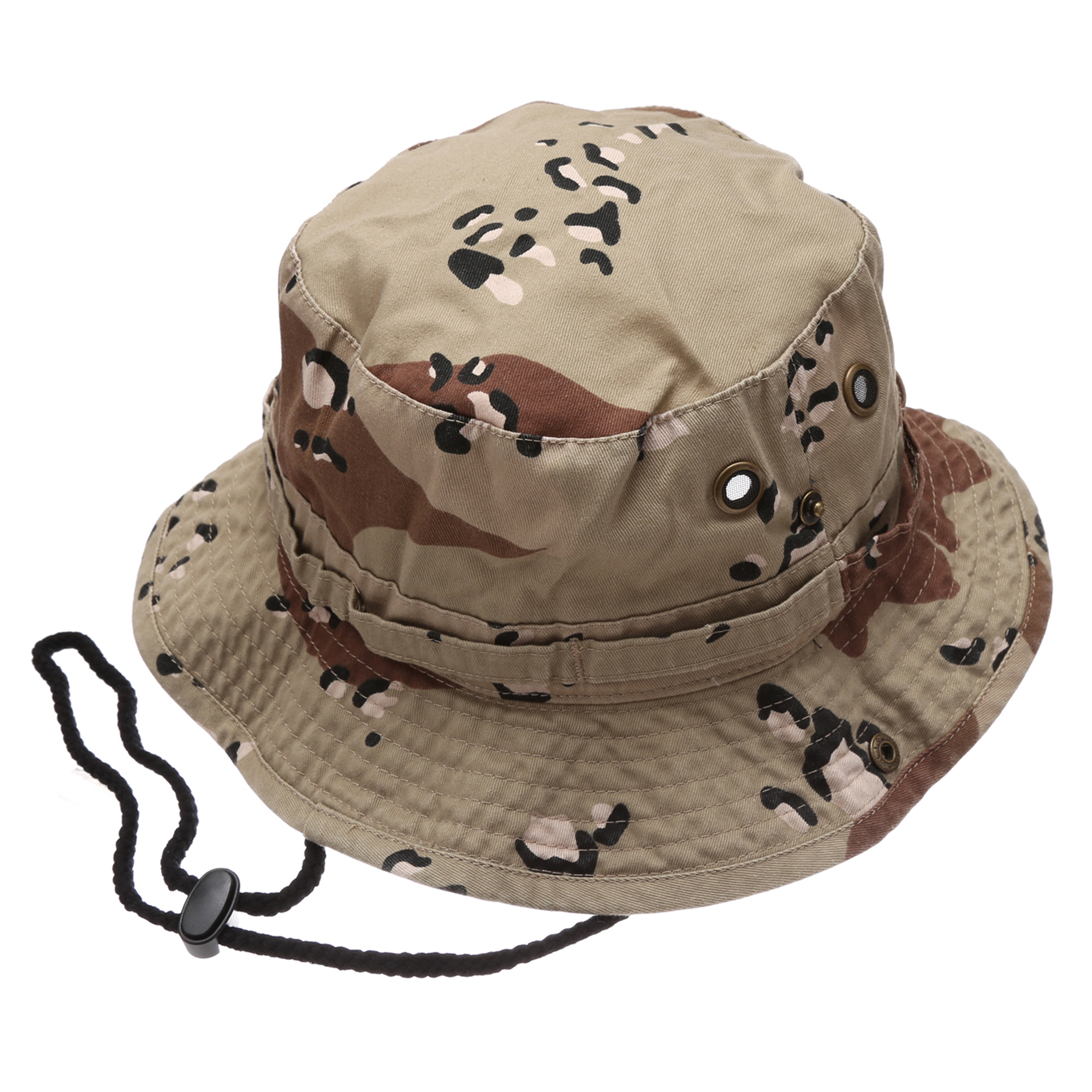 Summer Outdoor Boonie Hunting Fishing Safari  Bucket Sun Hat with adjustable strap - image 2 of 5