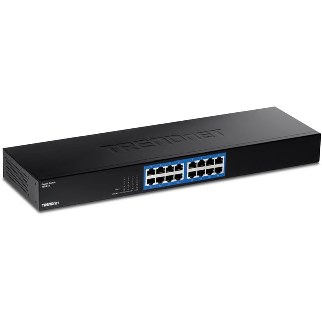 Conmutador Gigabit TRENDnet TEG-S17 de 16 puertos y 32 Gbps de capacidad