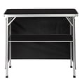 thumbnail image 4 of Alvantor Folding Table with Shelf, Portable Trade Show Podium Counter with Black Skirt and Carrying Bag for Events Parties Exhibitions, 4 of 13