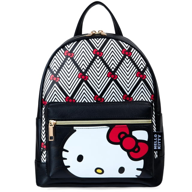 Mochila Hello Kitty para mujer, niña y adolescente, a la moda negra