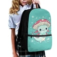thumbnail image 3 of Yuyamidu Mushroom Axolotl Backpack for Girls 6-8 Blue Bookbag for Kids Primary School Bag Children Book Bag Elementary School Backpacks School Supplies, 3 of 6