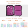 thumbnail image 4 of Cubos de embalaje de compresión Cambond, paquete de 4 bolsas de viaje, color morado, 4 of 9