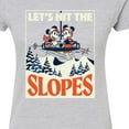 thumbnail image 3 of Disney - Lets Hit The Slopes - Juniors Fitted Graphic T-Shirt, 3 of 5