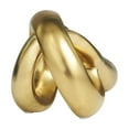 thumbnail image 6 of 11" x 5" Gold Ceramic Infinity Loop Abstract Sculpture, by DecMode, 6 of 11