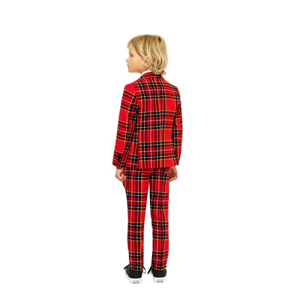 OppoSuits OSBO-0004-US08 The Lumberjack Suit for Kids Children, Medium  Red 