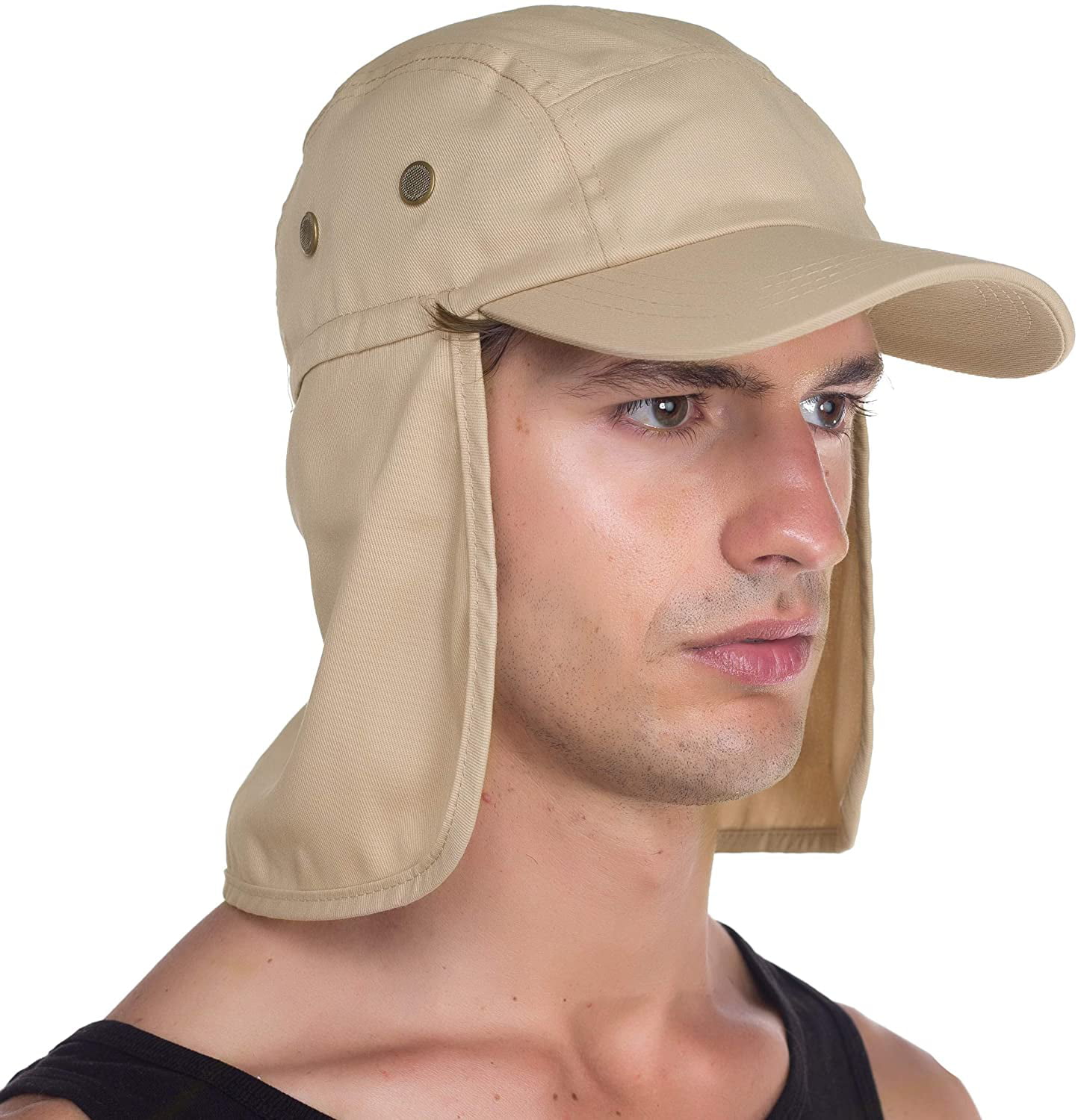 Top Level Fishing Sun Cap UV Protection Ear and Neck Flap Hat
